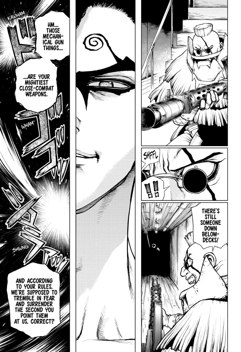 Dr. Stone Manga Chapter 165 page 16 - Know the Rules, Make the Rules scene