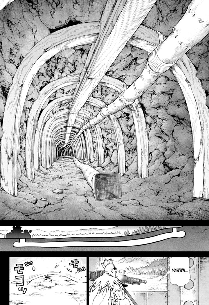 Dr. Stone Manga Chapter 167 page 2 - Different Strokes scene