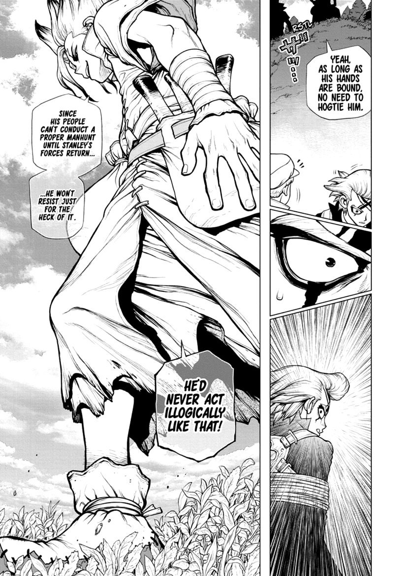 Dr. Stone Manga Chapter 168 page 5 - Corn City: Population One Million scene