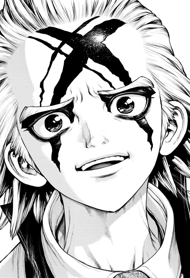 Dr. Stone Manga Chapter 168 page 7 - Corn City: Population One Million scene