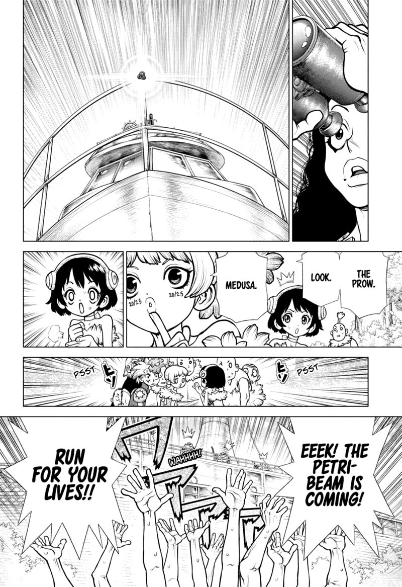 Dr. Stone Manga Chapter 169 page 10 - Risk or Heart scene