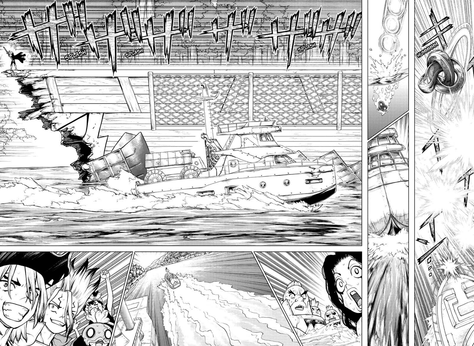 Dr. Stone Manga Chapter 169 page 12 - Risk or Heart scene