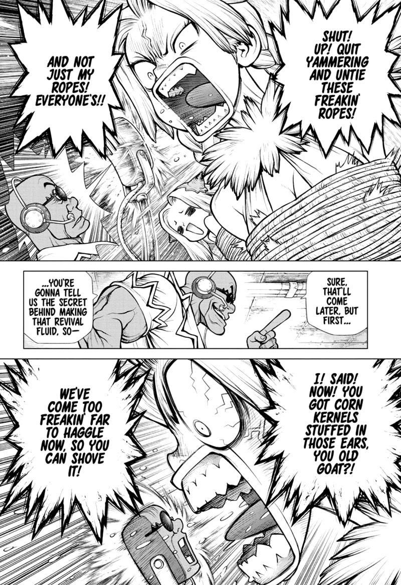 Dr. Stone Manga Chapter 169 page 4 - Risk or Heart scene