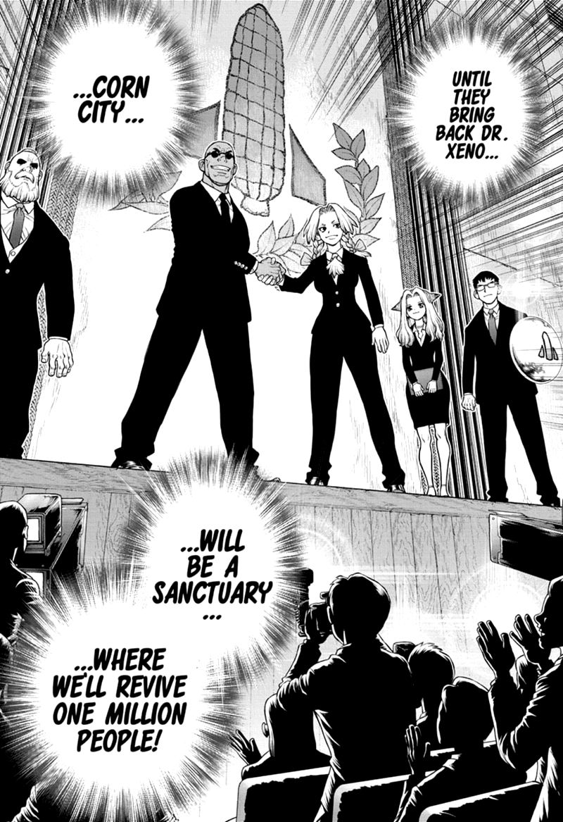 Dr. Stone Manga Chapter 169 page 6 - Risk or Heart scene
