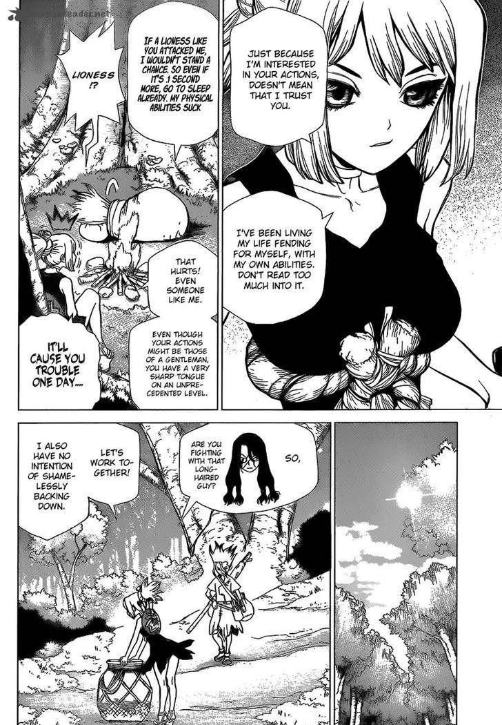 Dr. Stone Manga Chapter 17 page 4 - Nasty Looks scene