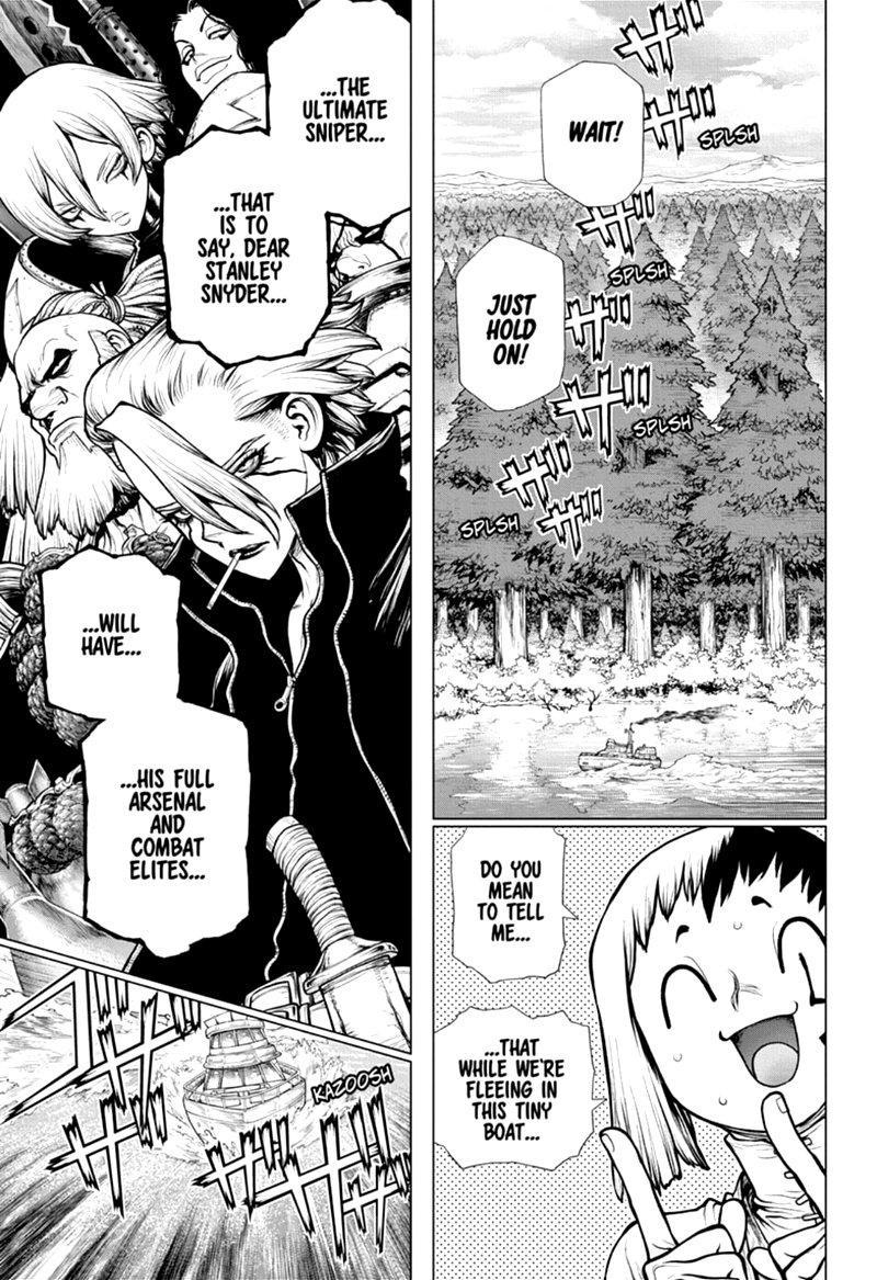 Dr. Stone Manga Chapter 170 page 1 - Staring Up at the Same Moon scene