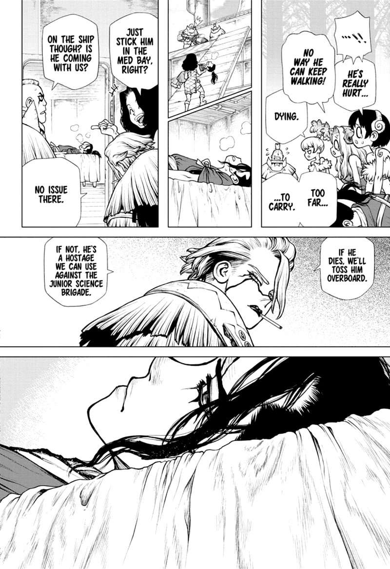 Dr. Stone Manga Chapter 170 page 4 - Staring Up at the Same Moon scene