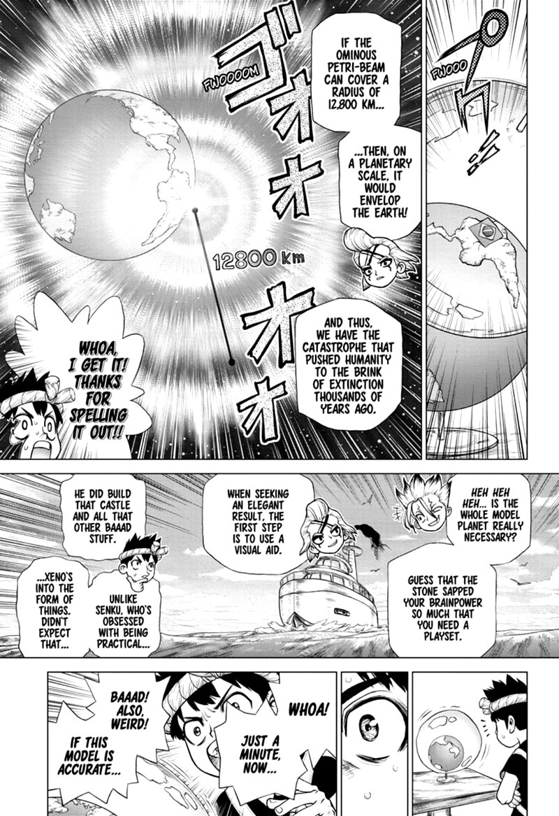 Dr. Stone Manga Chapter 171 page 7 - Staring at the Same Light scene