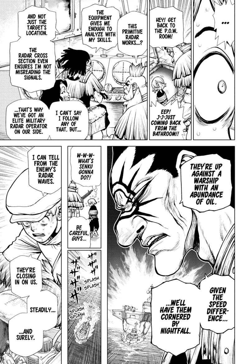 Dr. Stone Manga Chapter 173 page 10 - Earth Race scene