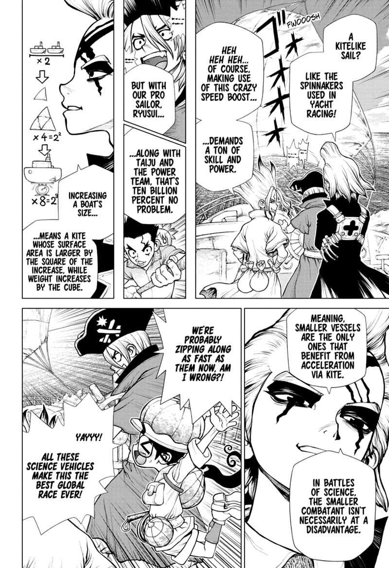 Dr. Stone Manga Chapter 173 page 16 - Earth Race scene