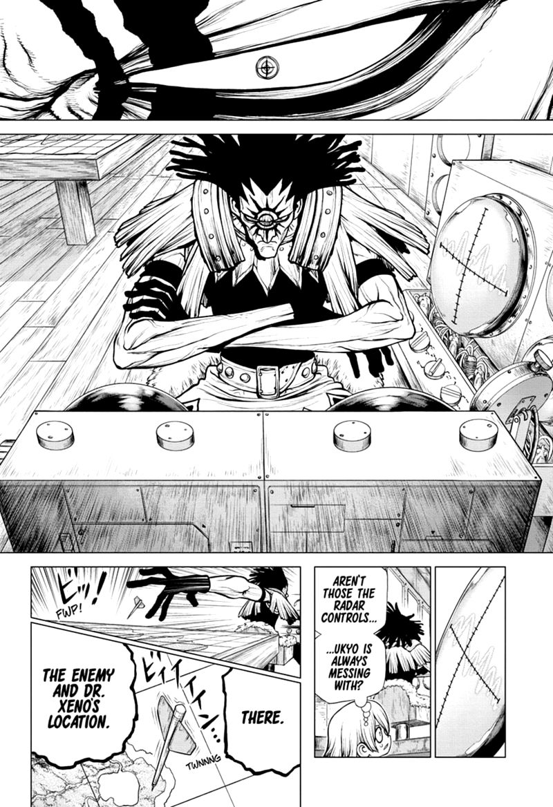 Dr. Stone Manga Chapter 173 page 9 - Earth Race scene