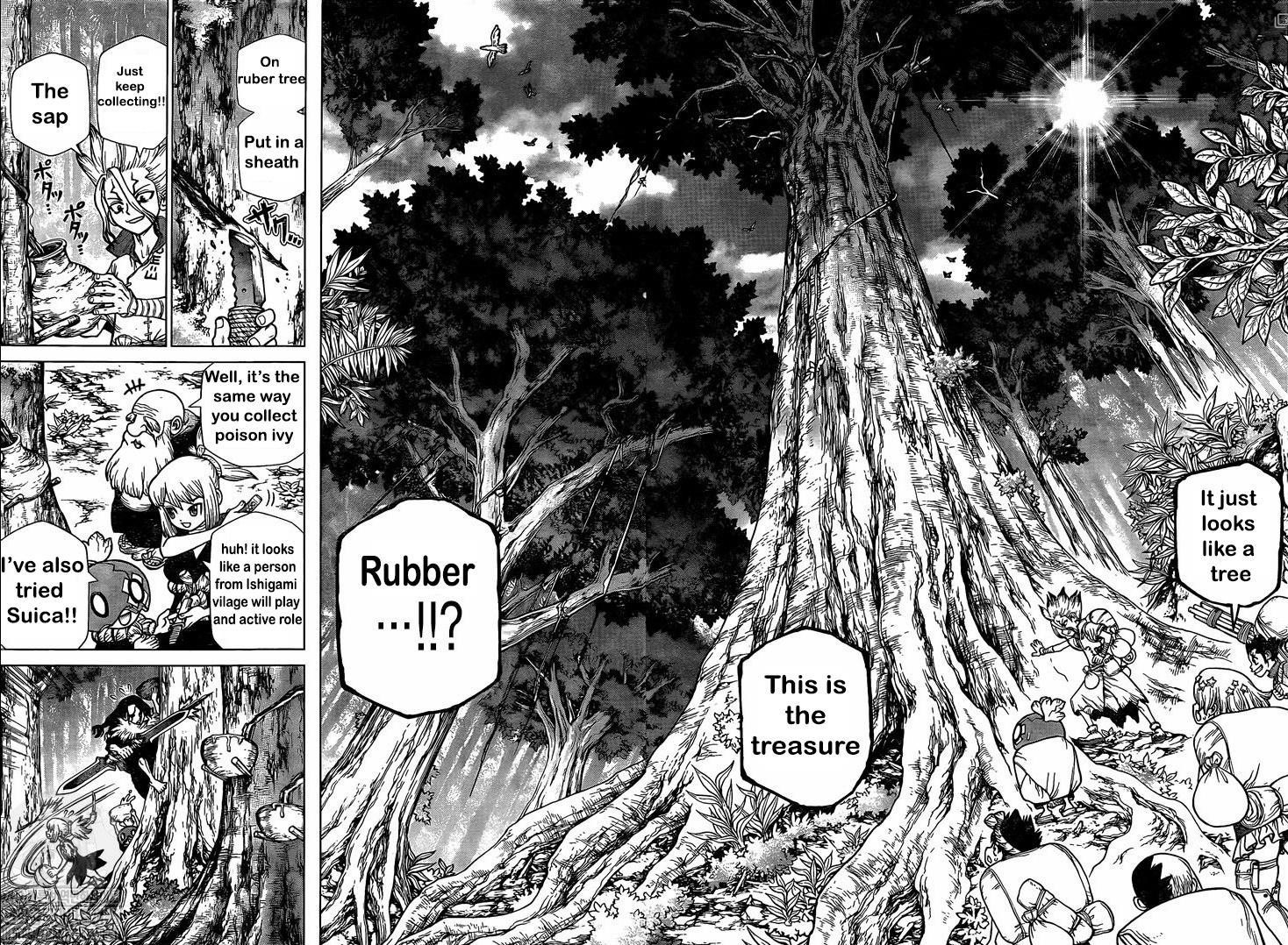 Dr. Stone Manga Chapter 174 page 11 - The Specter of the Panama Canal scene