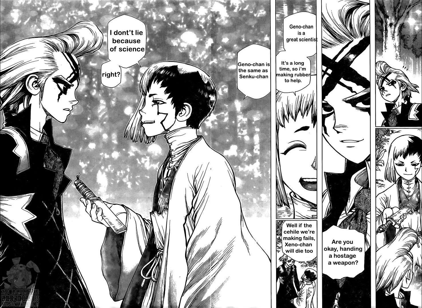 Dr. Stone Manga Chapter 174 page 12 - The Specter of the Panama Canal scene