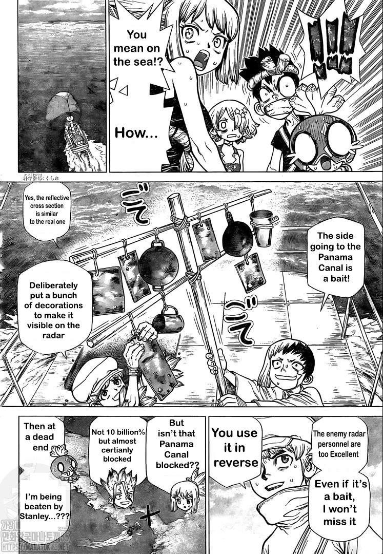 Dr. Stone Manga Chapter 174 page 6 - The Specter of the Panama Canal scene