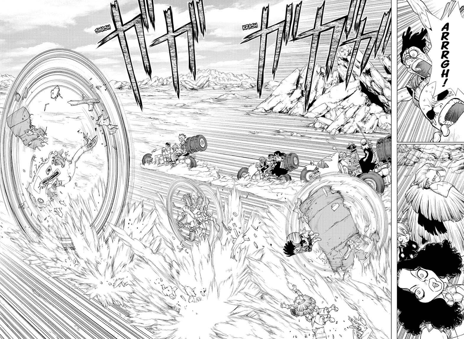 Dr. Stone Manga Chapter 176 page 12 - Net-Breaking Battle Plan scene