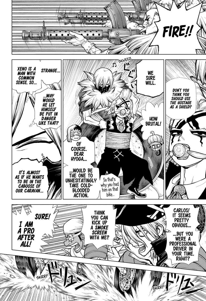 Dr. Stone Manga Chapter 176 page 3 - Net-Breaking Battle Plan scene