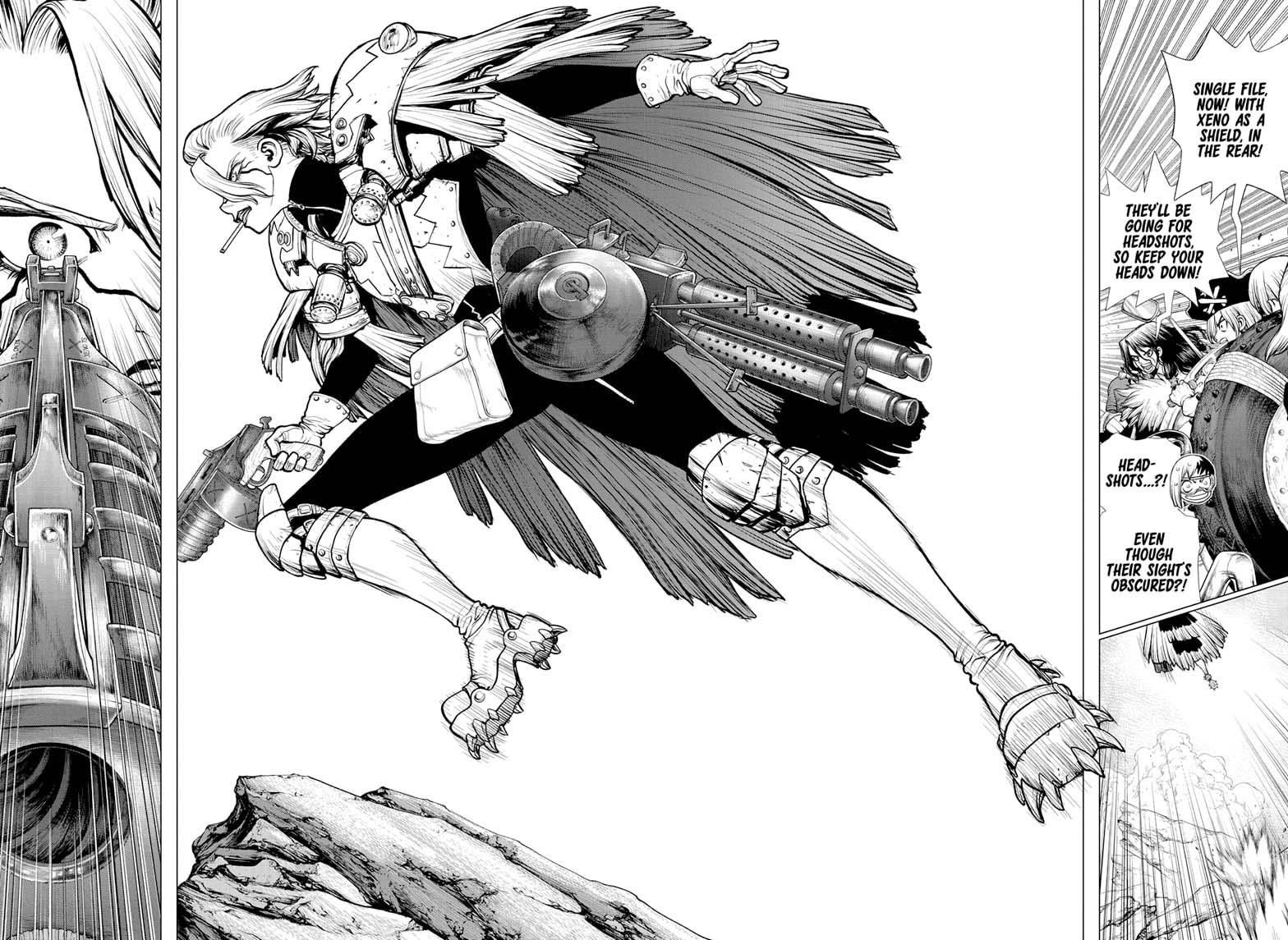 Dr. Stone Manga Chapter 176 page 5 - Net-Breaking Battle Plan scene