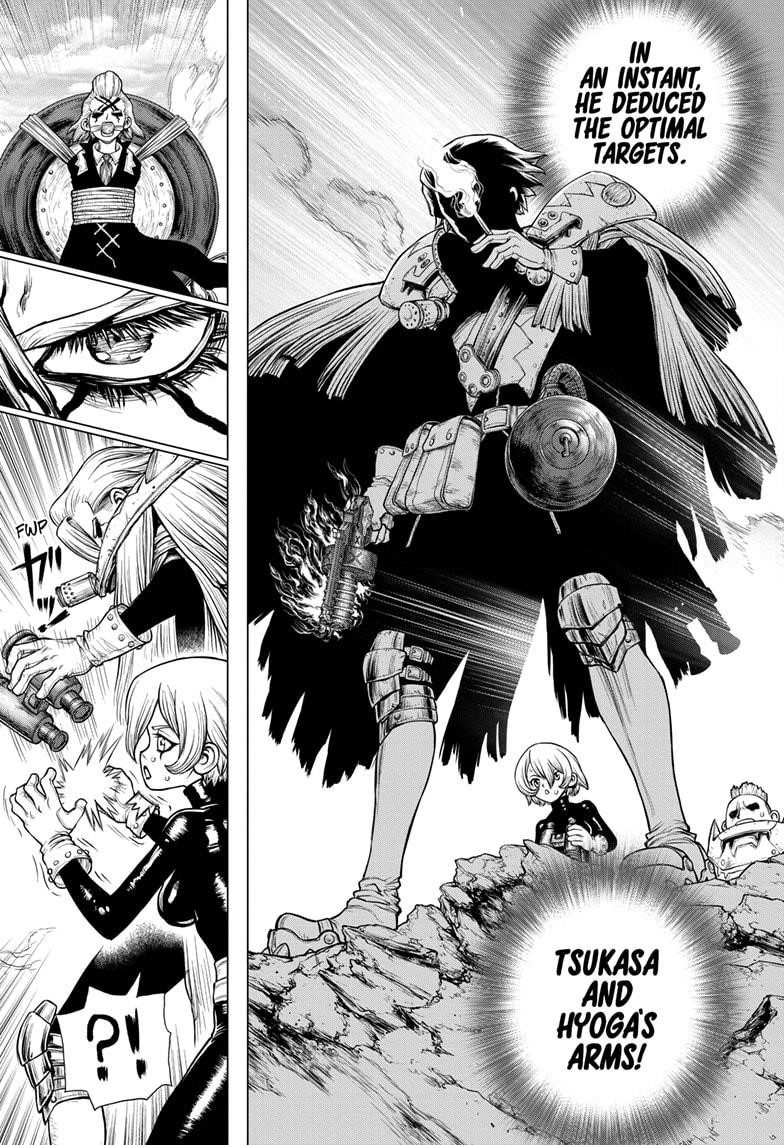 Dr. Stone Manga Chapter 176 page 8 - Net-Breaking Battle Plan scene