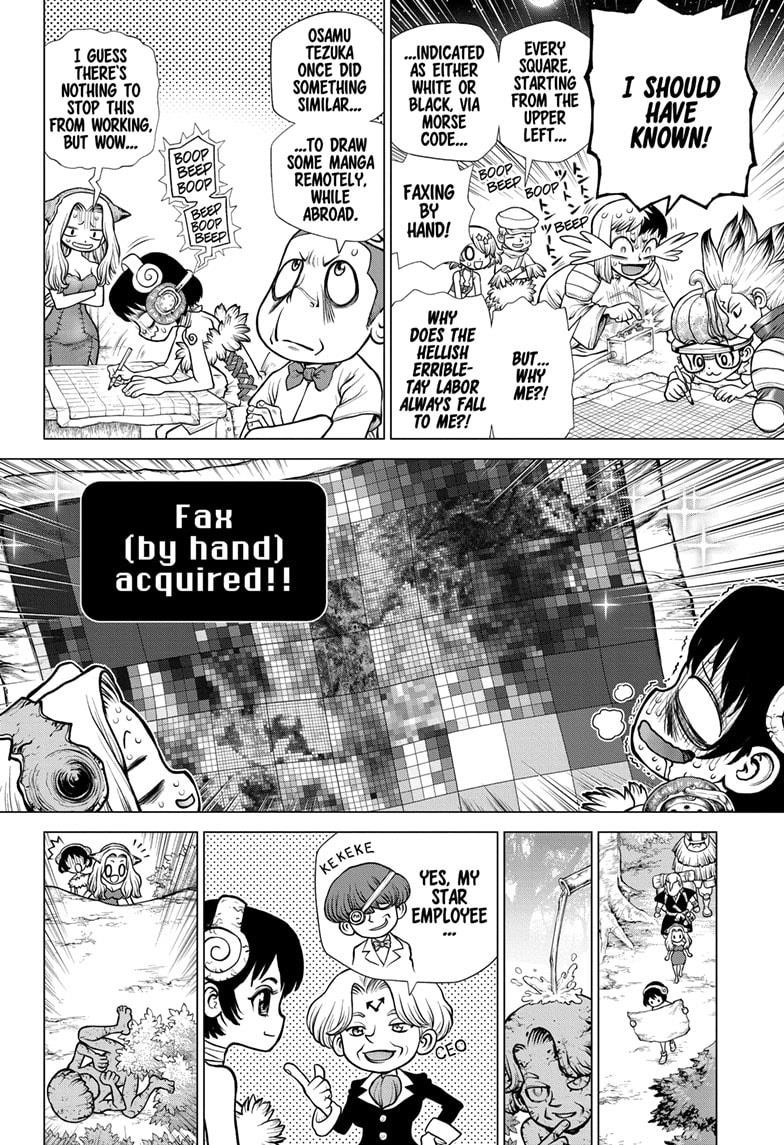 Dr. Stone Manga Chapter 177 page 10 - Medusa Mechanism scene