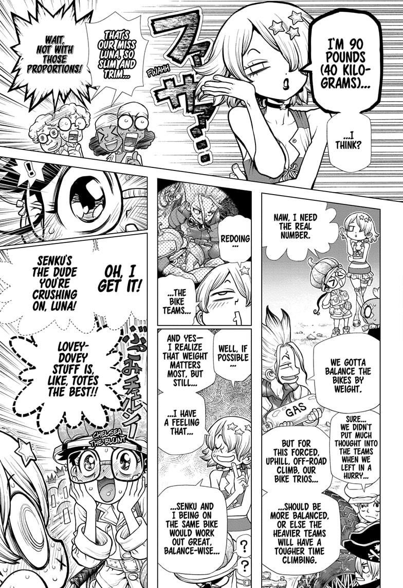 Dr. Stone Manga Chapter 178 page 10 - Science Scales Mountains scene