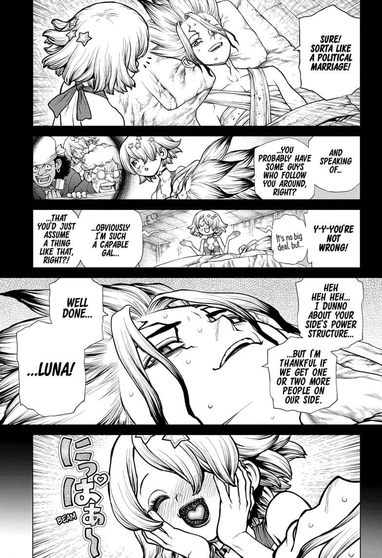 Dr. Stone Manga Chapter 178 page 12 - Science Scales Mountains scene
