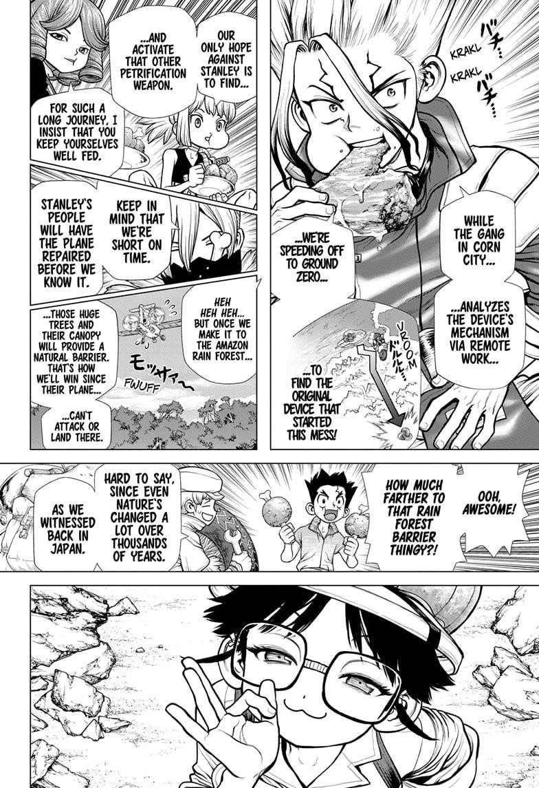Dr. Stone Manga Chapter 178 page 5 - Science Scales Mountains scene