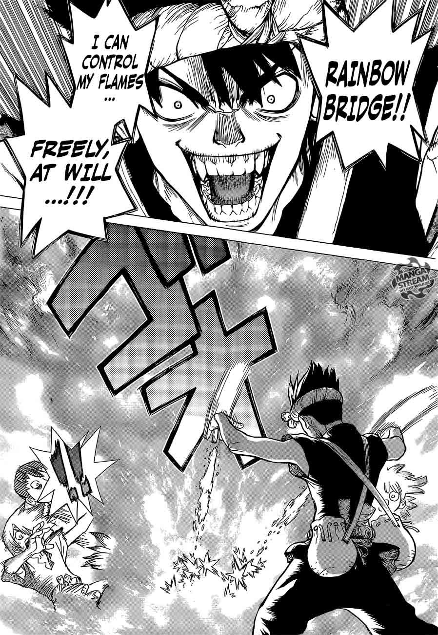 Dr. Stone Manga Chapter 18 page 6 - Sorcery Showdown scene