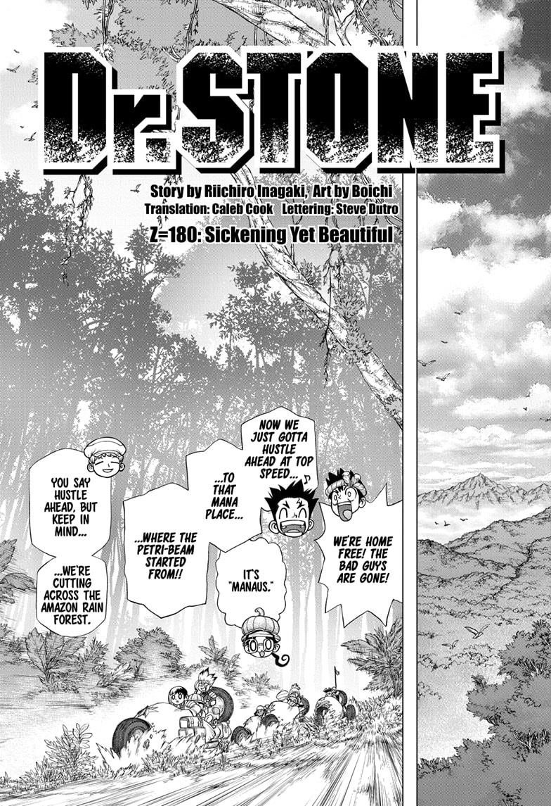 Dr. Stone Manga Chapter 180 page 3 - Sickening Yet Beautiful scene