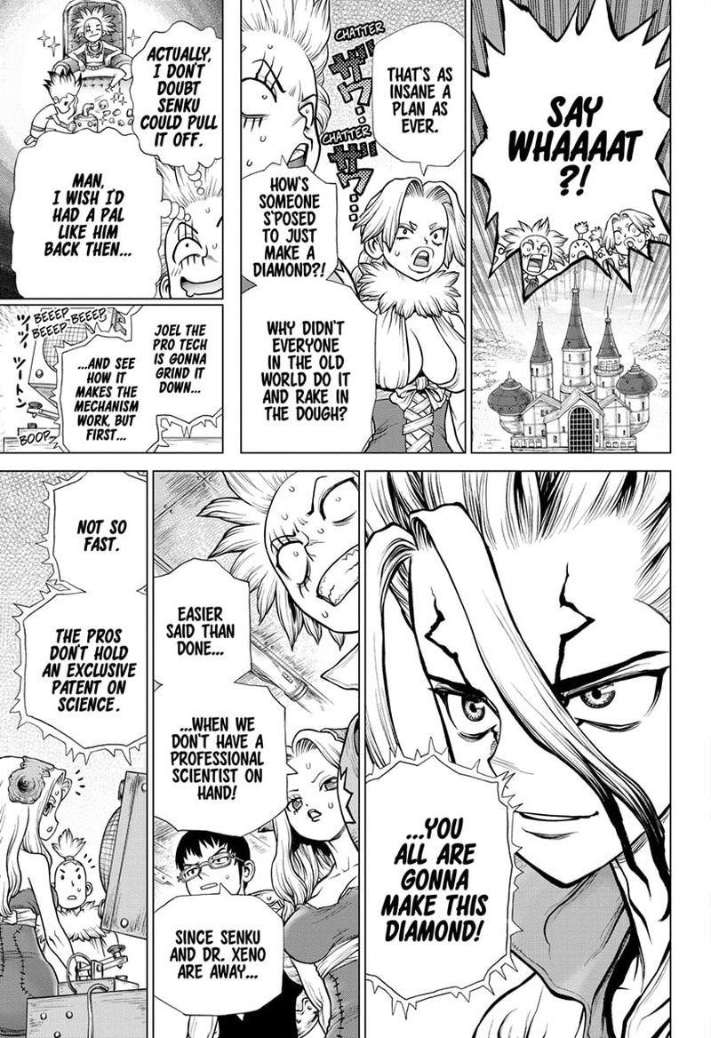 Dr. Stone Manga Chapter 182 page 10 - Diamond Heart scene