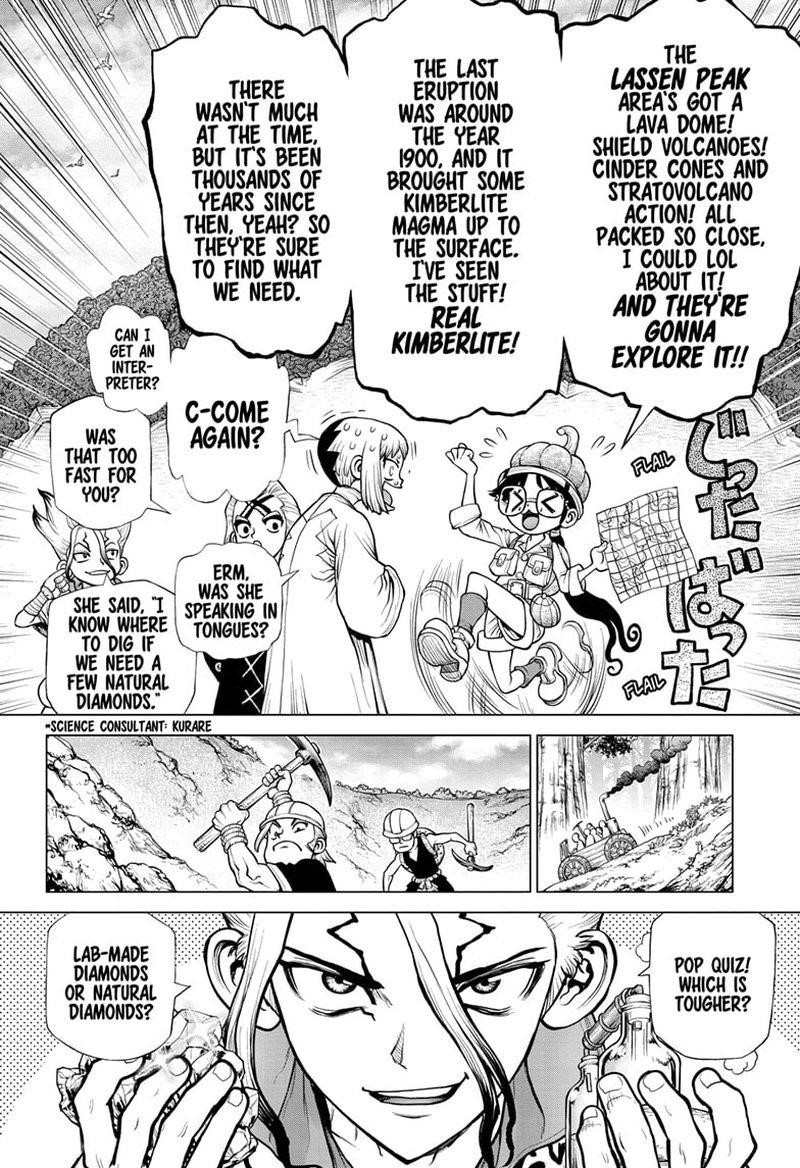 Dr. Stone Manga Chapter 183 page 3 - Stone Sanctuary scene