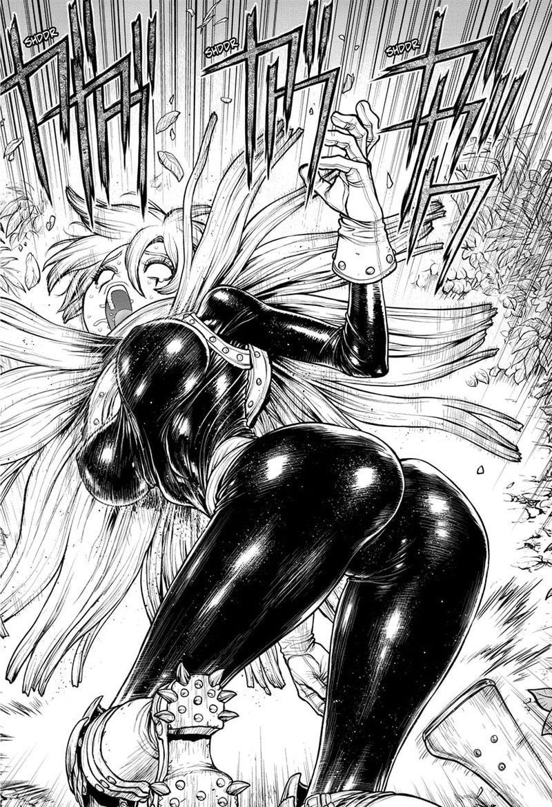 Dr. Stone Manga Chapter 185 page 13 - Lovely Cleavage Plane scene