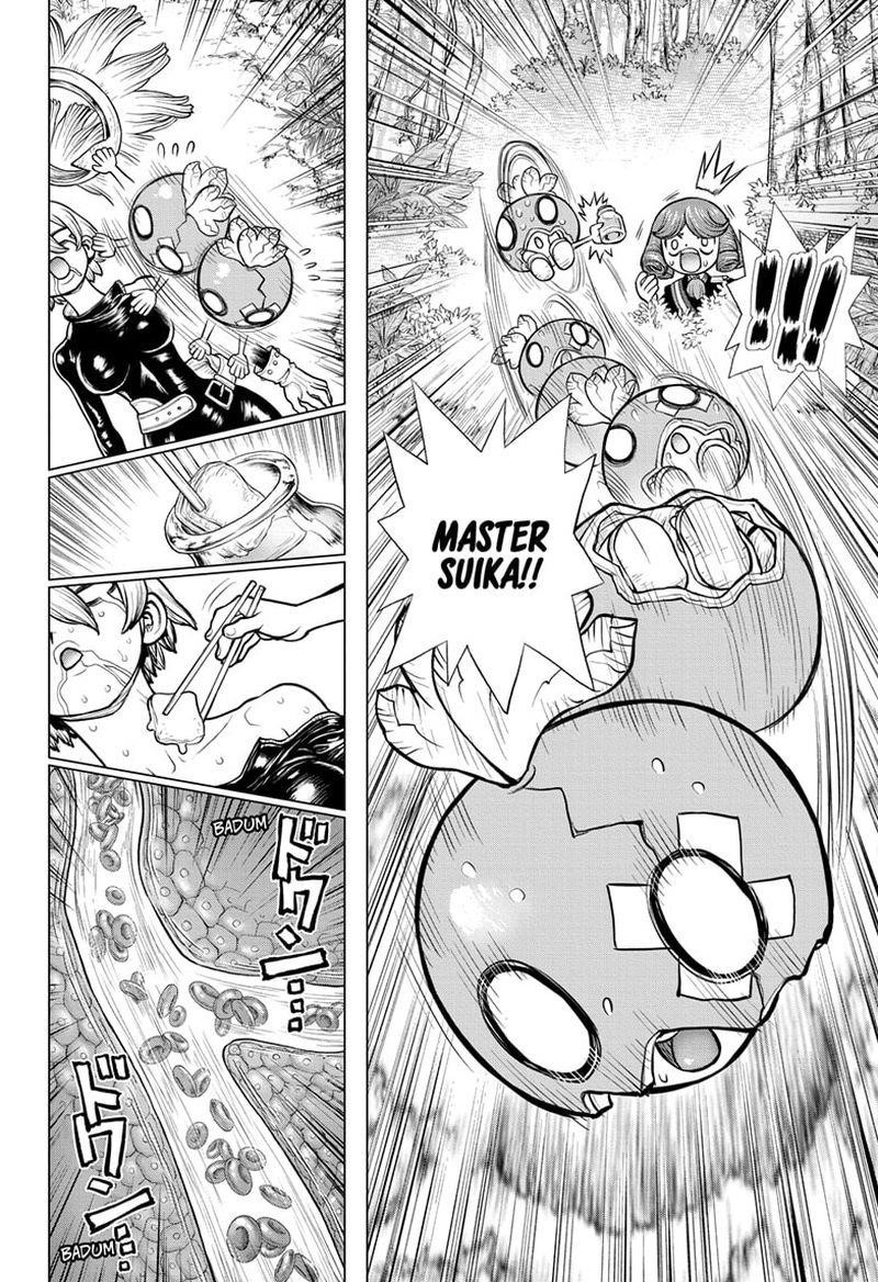 Dr. Stone Manga Chapter 185 page 15 - Lovely Cleavage Plane scene