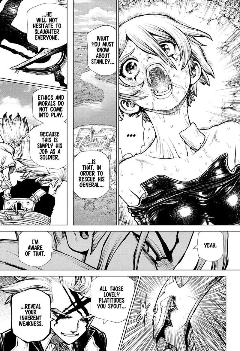 Dr. Stone Manga Chapter 185 page 16 - Lovely Cleavage Plane scene