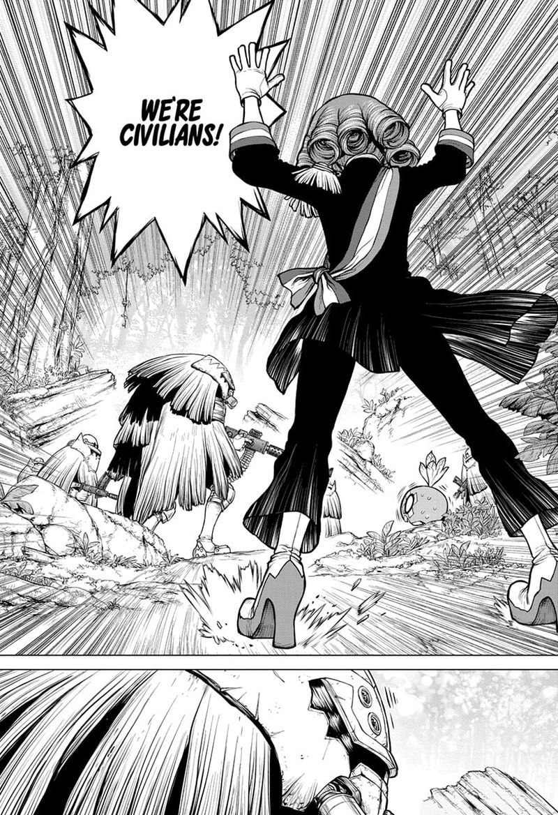 Dr. Stone Manga Chapter 186 page 11 - To Each Their Own Blade scene