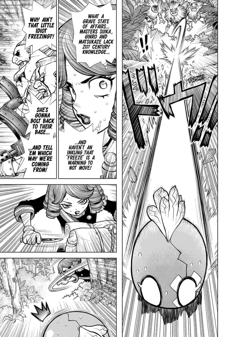 Dr. Stone Manga Chapter 186 page 3 - To Each Their Own Blade scene