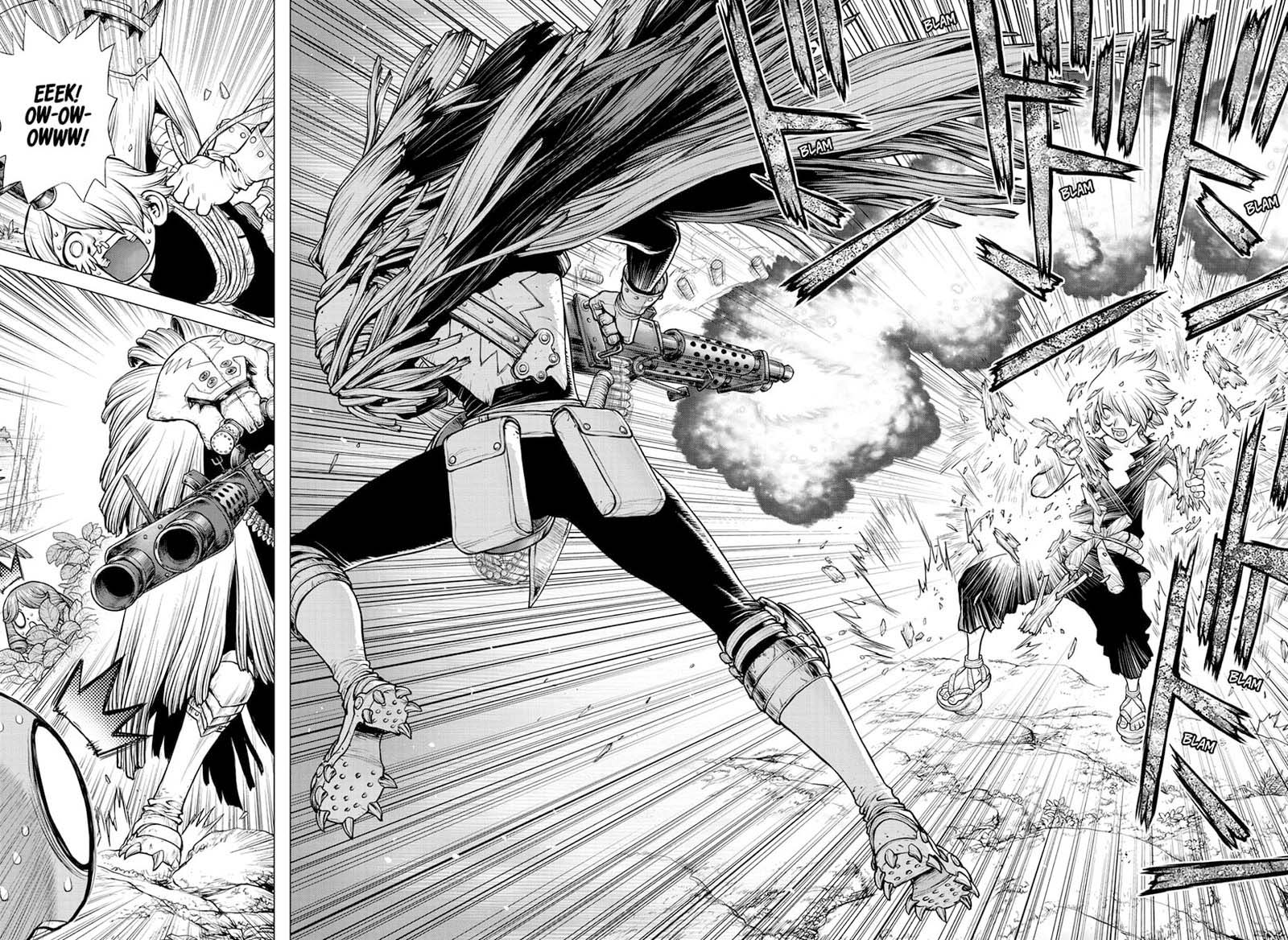 Dr. Stone Manga Chapter 186 page 9 - To Each Their Own Blade scene
