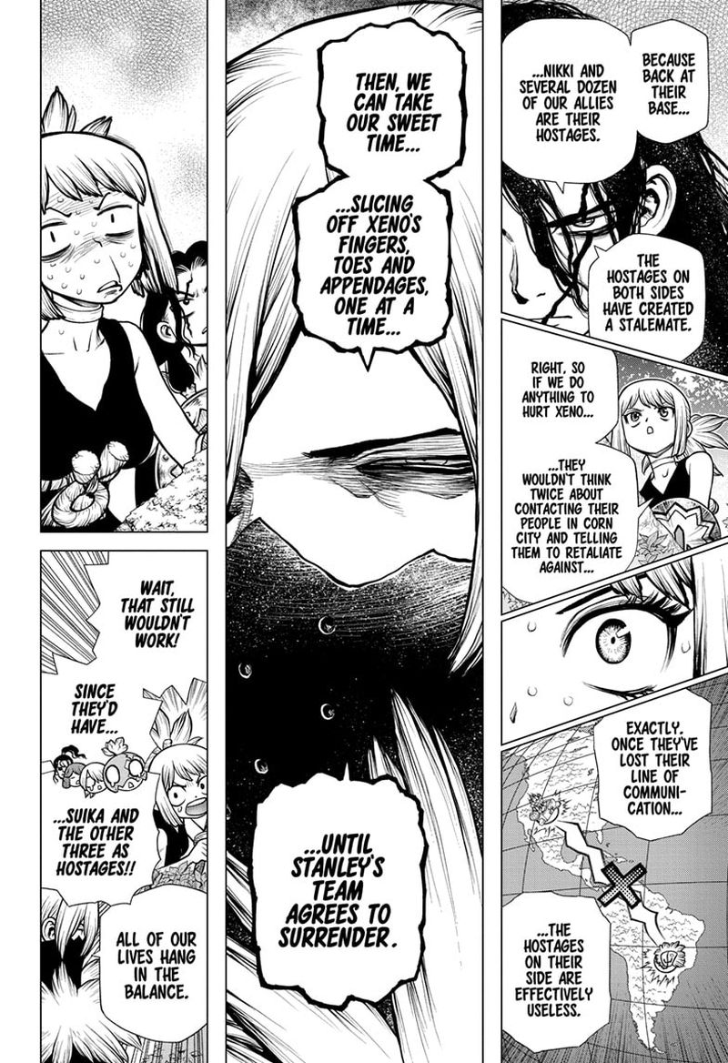 Dr. Stone Manga Chapter 187 page 11 - Cyber Guerilla scene