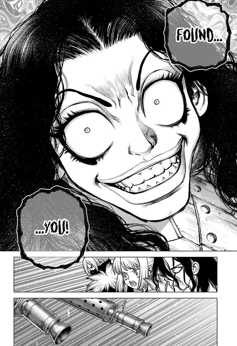 Dr. Stone Manga Chapter 187 page 13 - Cyber Guerilla scene