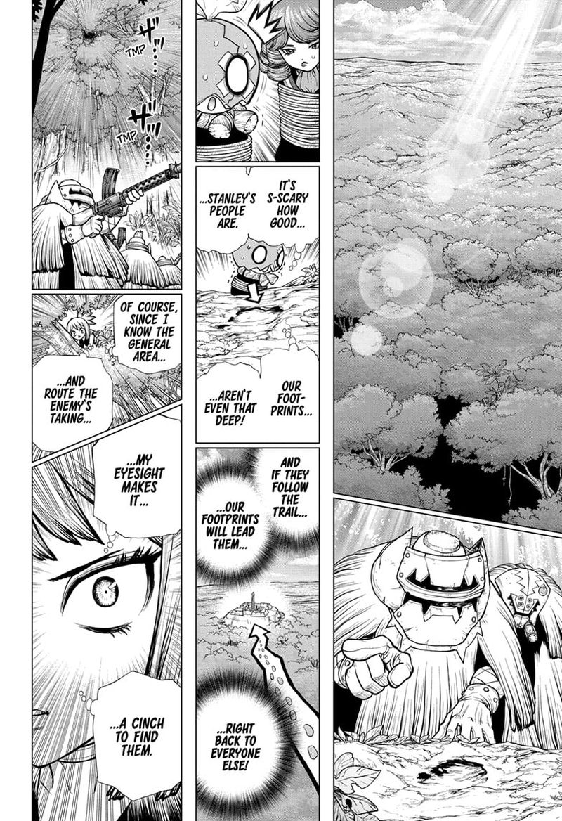 Dr. Stone Manga Chapter 187 page 3 - Cyber Guerilla scene