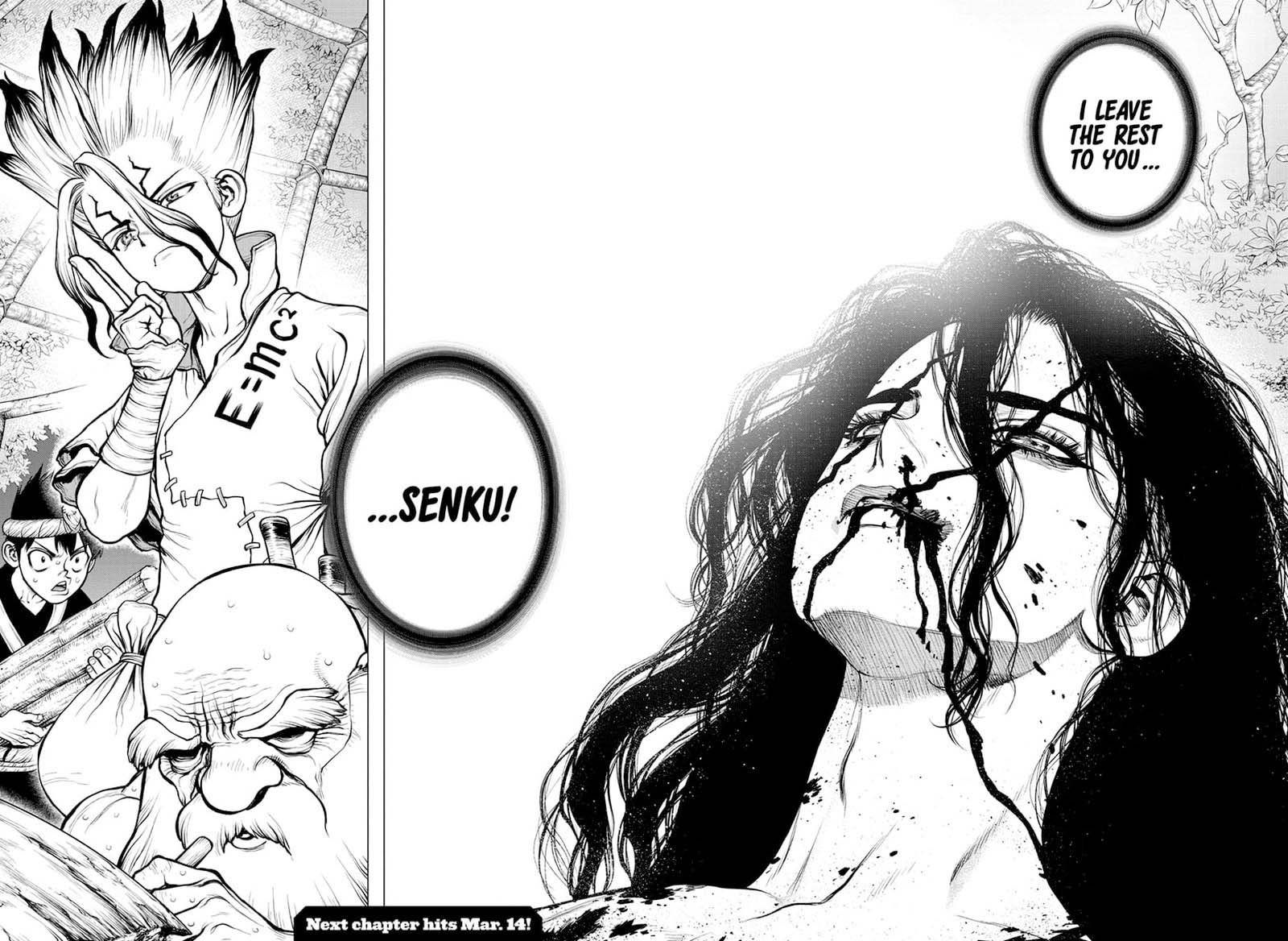 Dr. Stone Manga Chapter 188 page 16 - What I Once Sought to Destroy scene