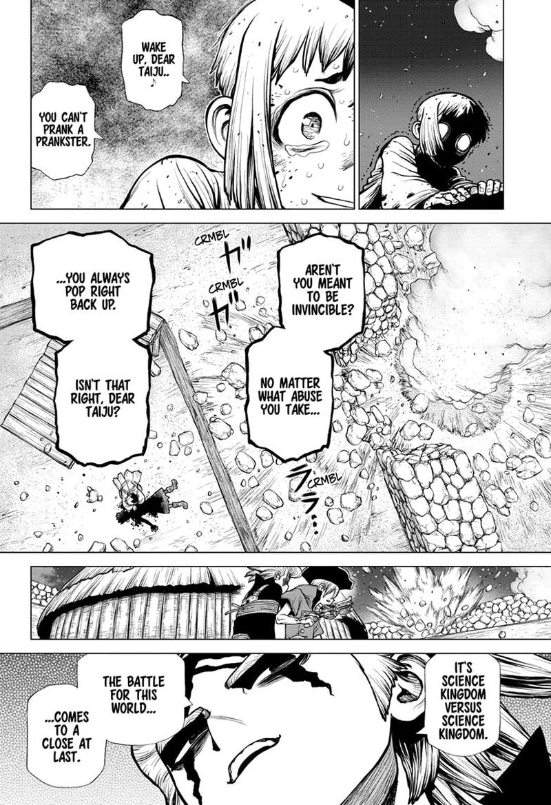 Dr. Stone Manga Chapter 189 page 14 - Our Dr. Stone scene