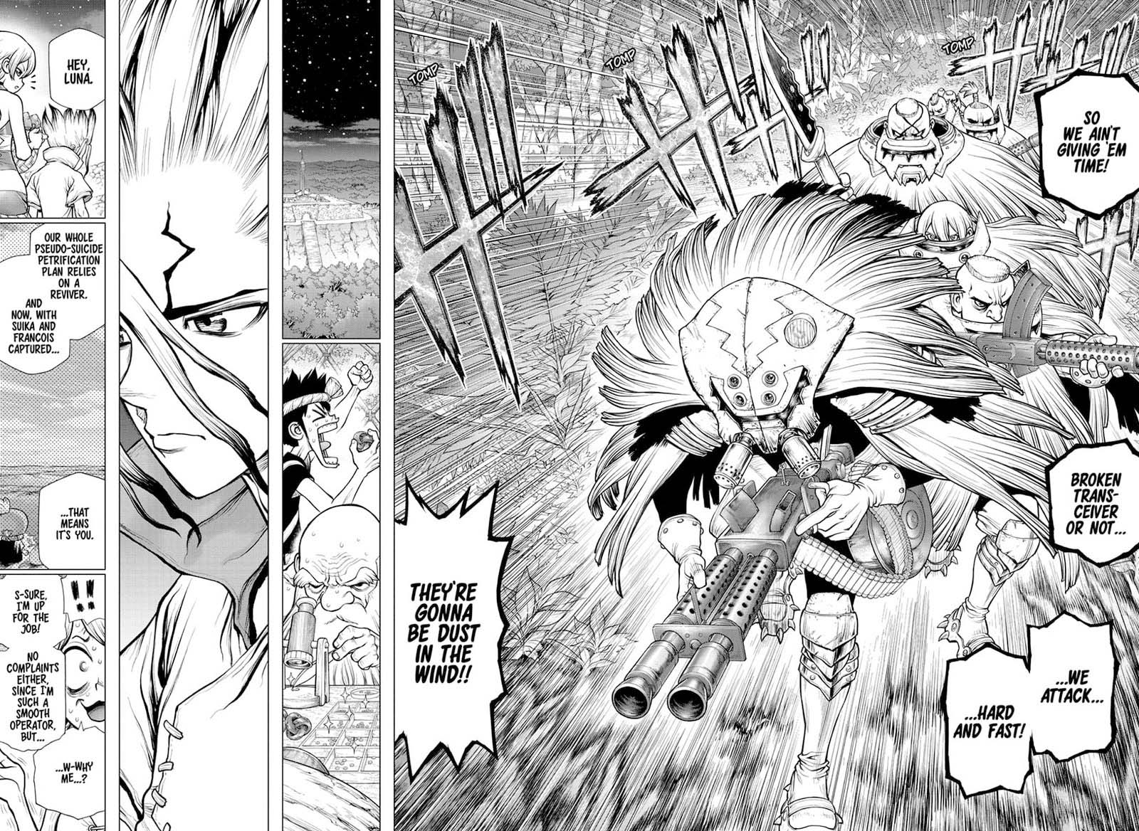 Dr. Stone Manga Chapter 189 page 6 - Our Dr. Stone scene