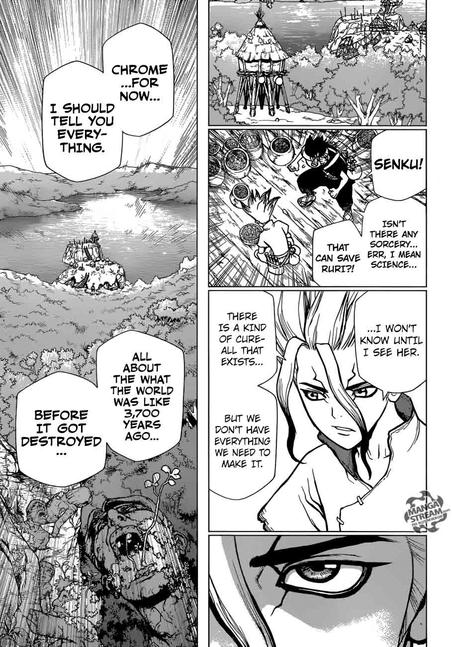 Dr. Stone Manga Chapter 19 page 12 - Two Million Years of Being scene