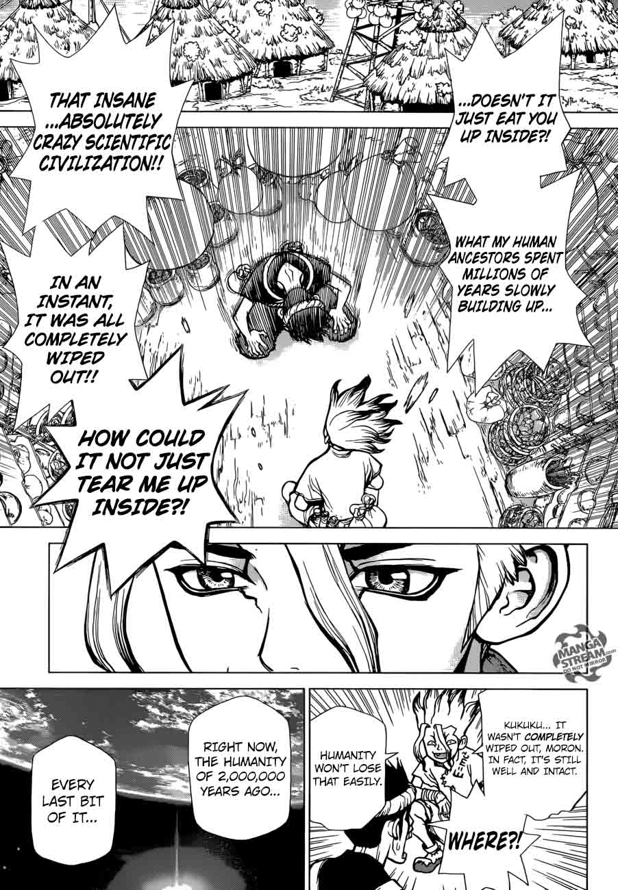 Dr. Stone Manga Chapter 19 page 15 - Two Million Years of Being scene