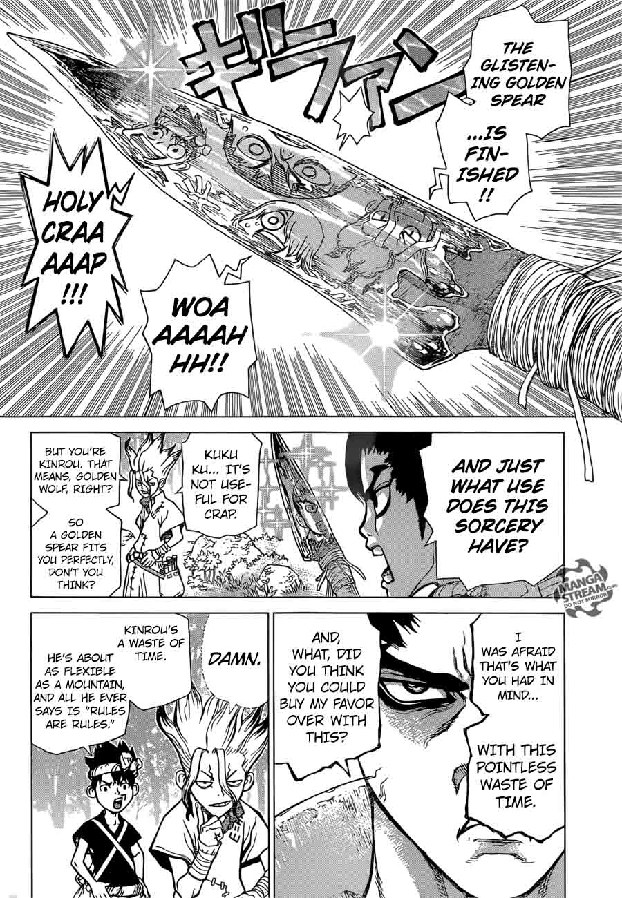 Dr. Stone Manga Chapter 19 page 5 - Two Million Years of Being scene