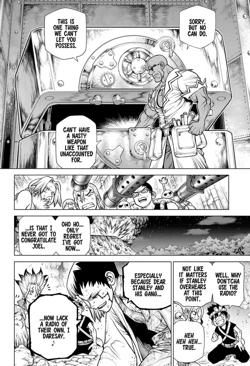 Dr. Stone Manga Chapter 190 page 12 - Science Transcends Life scene