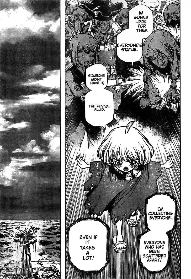 Dr. Stone Manga Chapter 194 page 16 - Homo Sapiens, All Alone scene