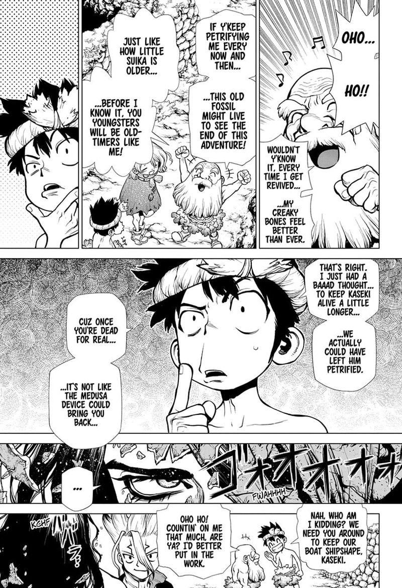 Dr. Stone Manga Chapter 197 page 7 - A Stony Eden and Its Forbidden Fruit scene
