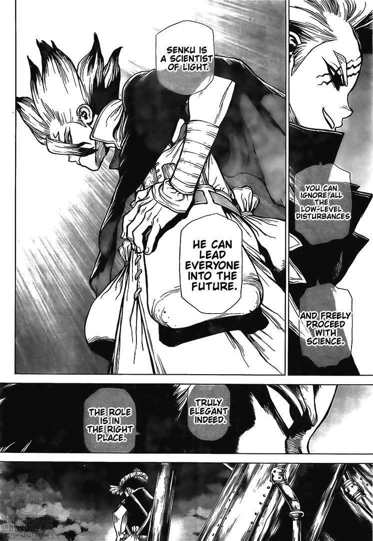 Dr. Stone Manga Chapter 199 page 15 - Superalloys scene