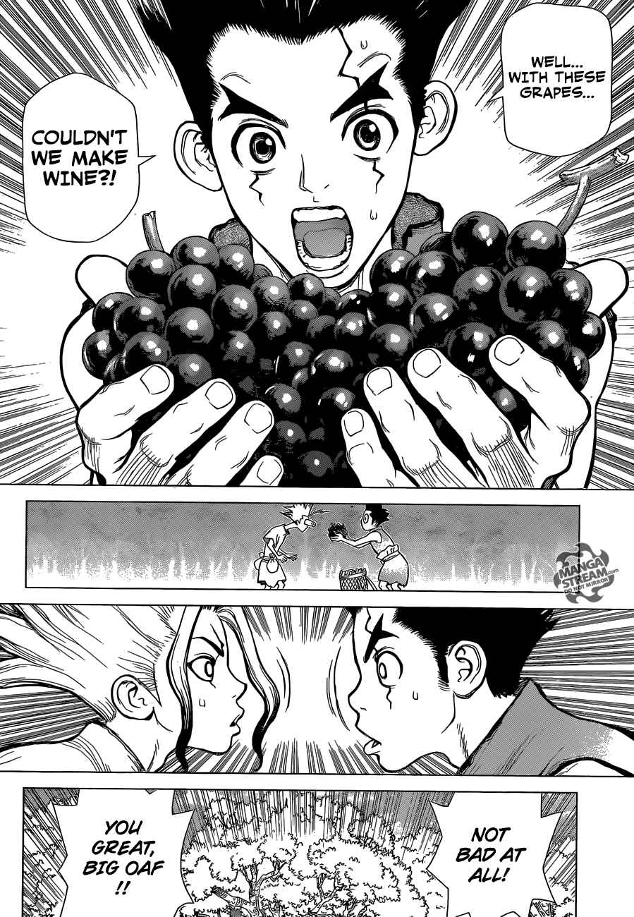 Dr. Stone Manga Chapter 2 page 12 - Fantasy vs Science scene